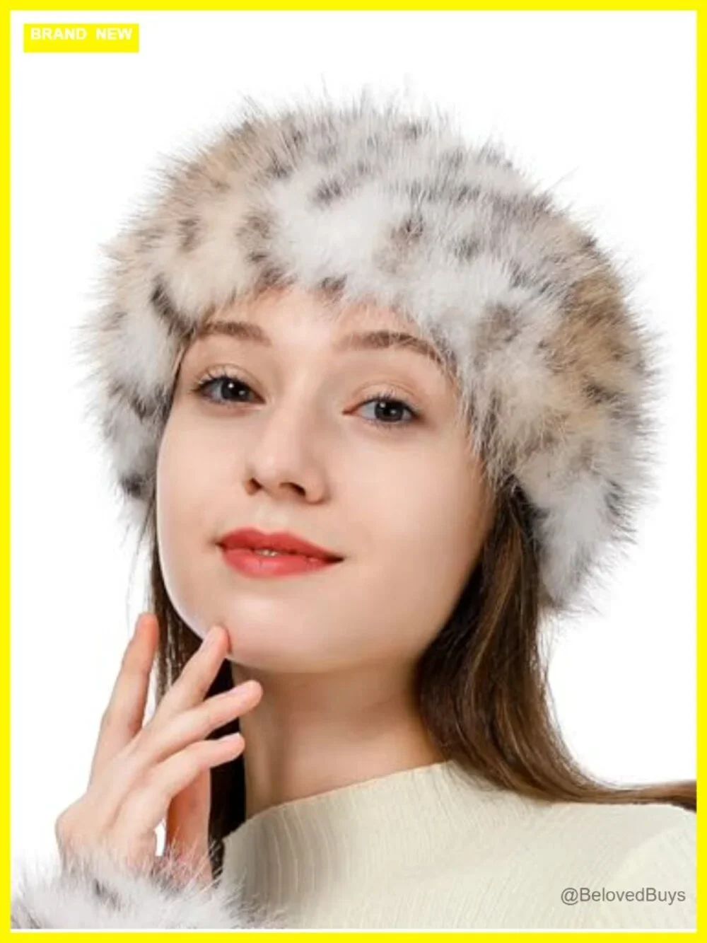 Faux Fur Bucket Hat and Headband 2pc Set